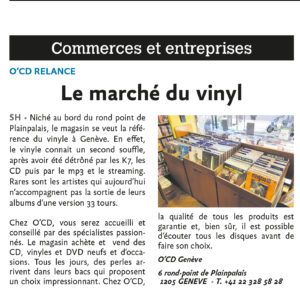 Le marché du vinyl OCD